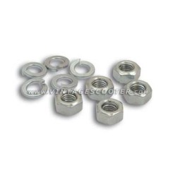 Kit écrous + rondelles grovers M8 clef 14mm 150 GS VS5 / 160 GS / 180 SS